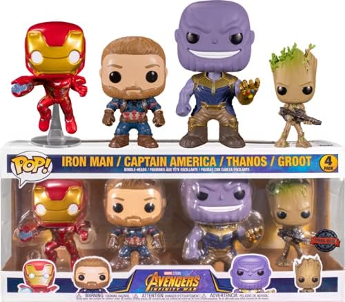 Funko Pop! Marvel: Avengers Infinity Wars - Iron Man, Captain